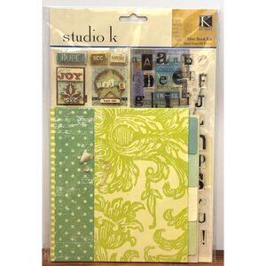 K&COMPANY Mini Book Kit 140+ Pieces Scrapbooking FAMILY FUN TRAVEL HOPE JOY